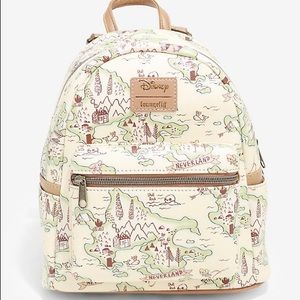 NWT Peter Pan Map Loungefly Mini Backpack